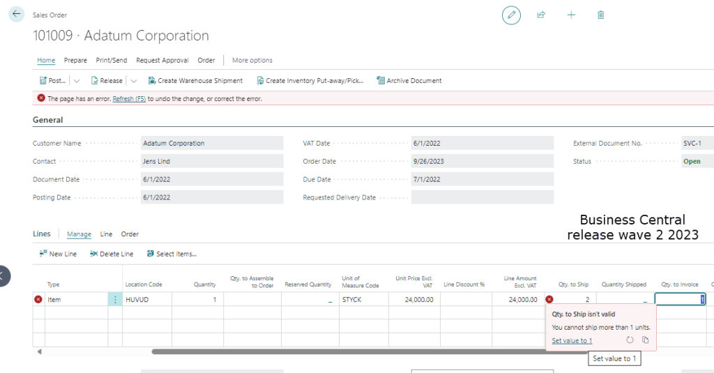 Dynamics 365 Business Central